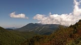 烏帽子岳登山道途中からの浅間山方面